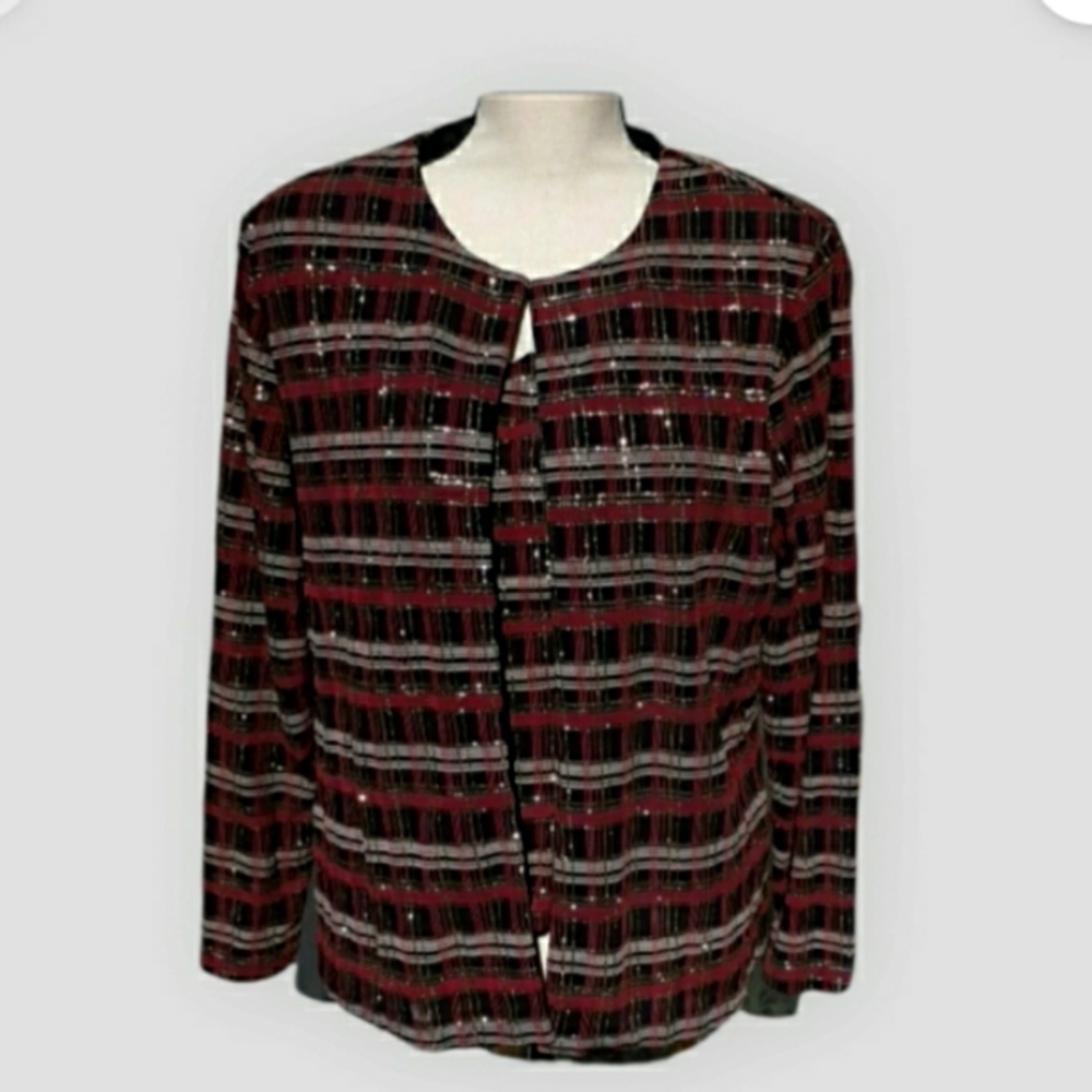 Xscape by Joanna Chen Jacket & Tank Top set